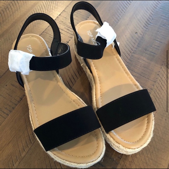 Black Espadrille Wedge - Picture 5 of 8